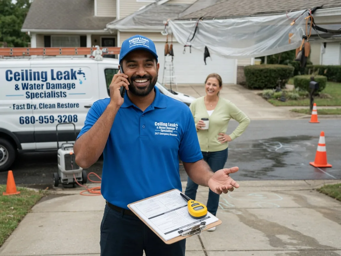 Ceiling Leak Cleanup Sheridan, IN FAQs